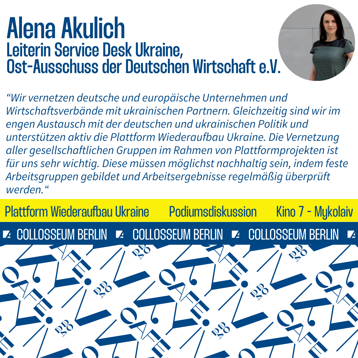 Statement von Alena Akulich