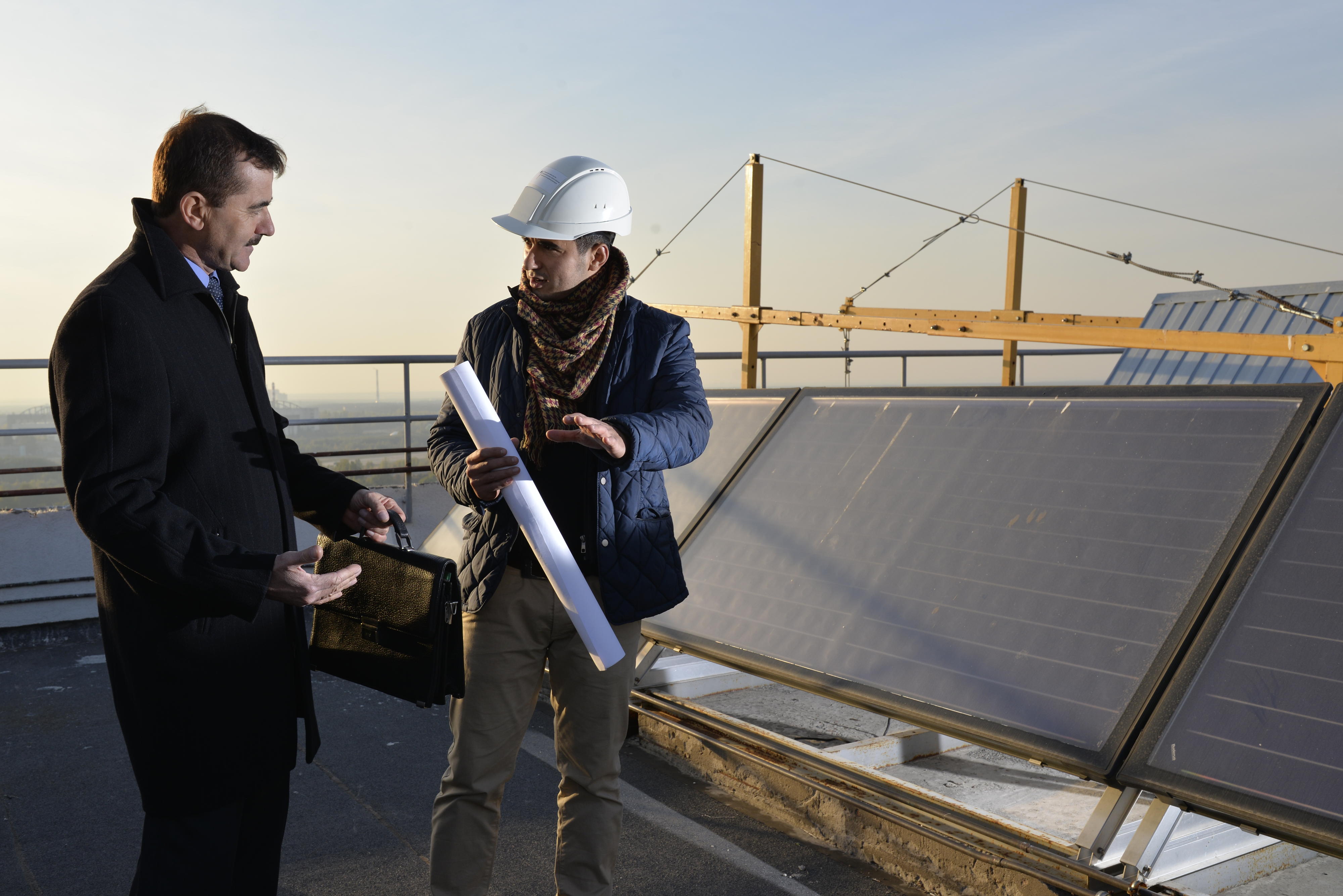 Bau einer Solaranlage