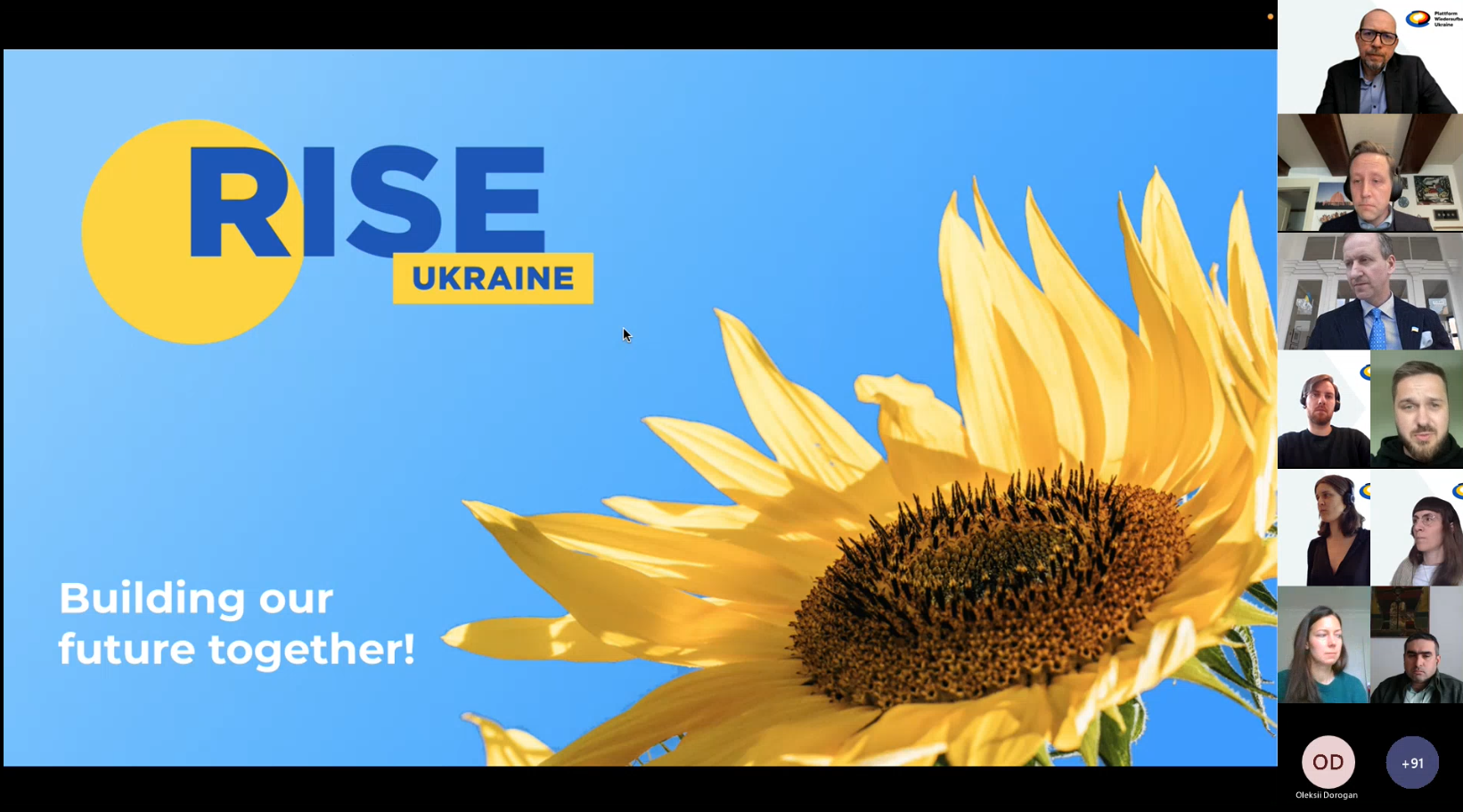 Präsentation von RISE Ukraine im Rahmen des ersten Fachdialogs