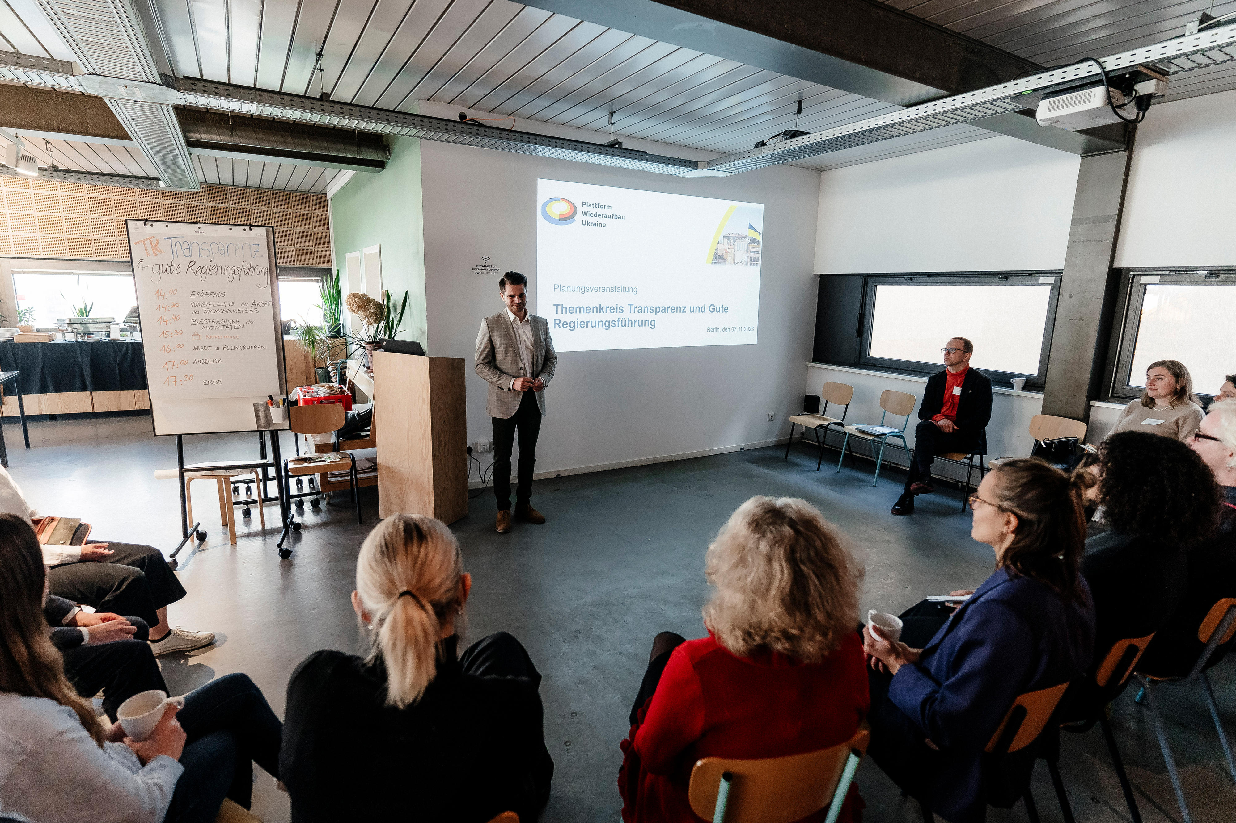 Erstes Planungstreffen des Themenkreises Transparenz und Gute Regierungsführung in Berlin