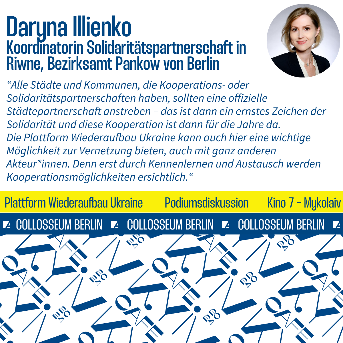 Statement von Daryna Illienko