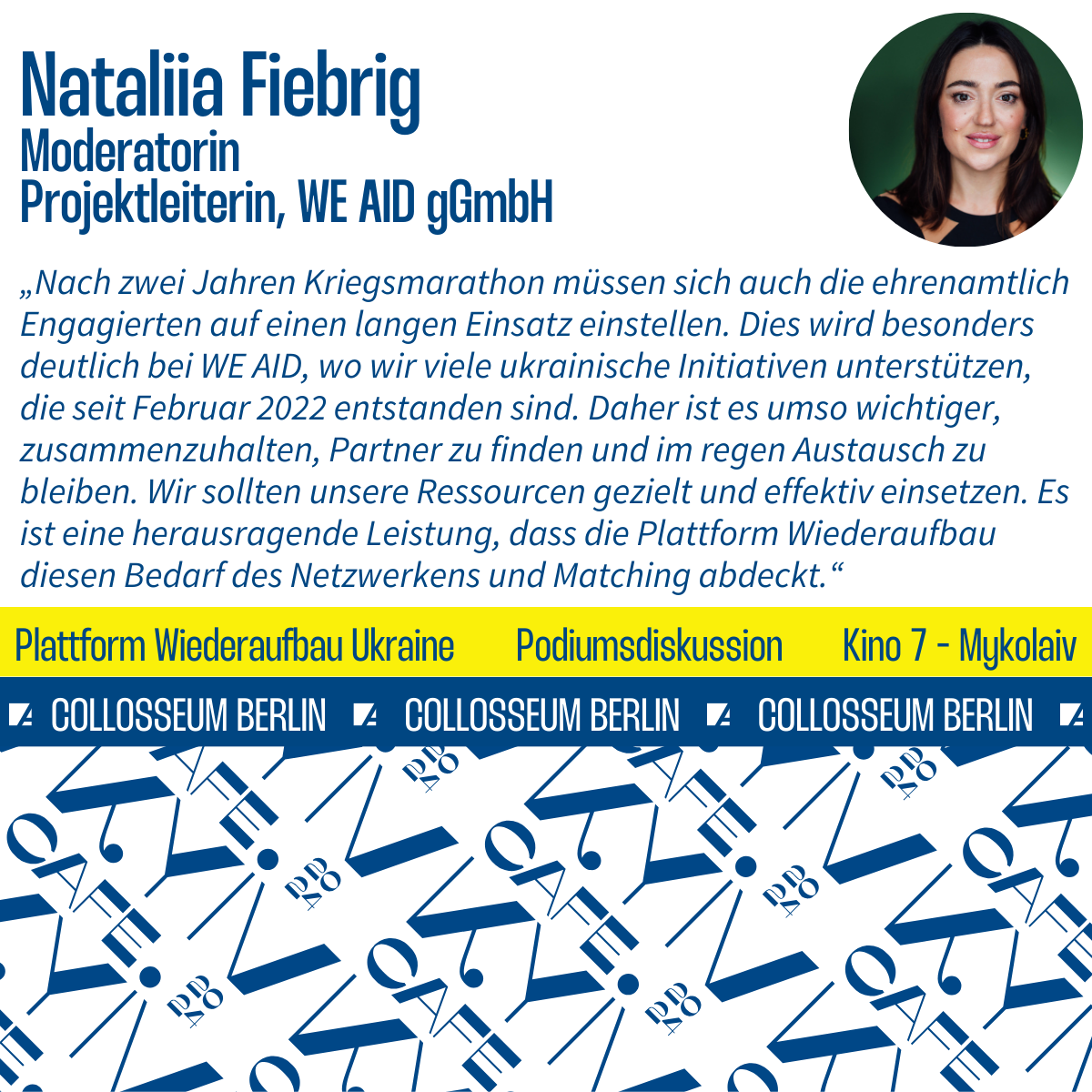 Statement von Nataliia Fiebrig