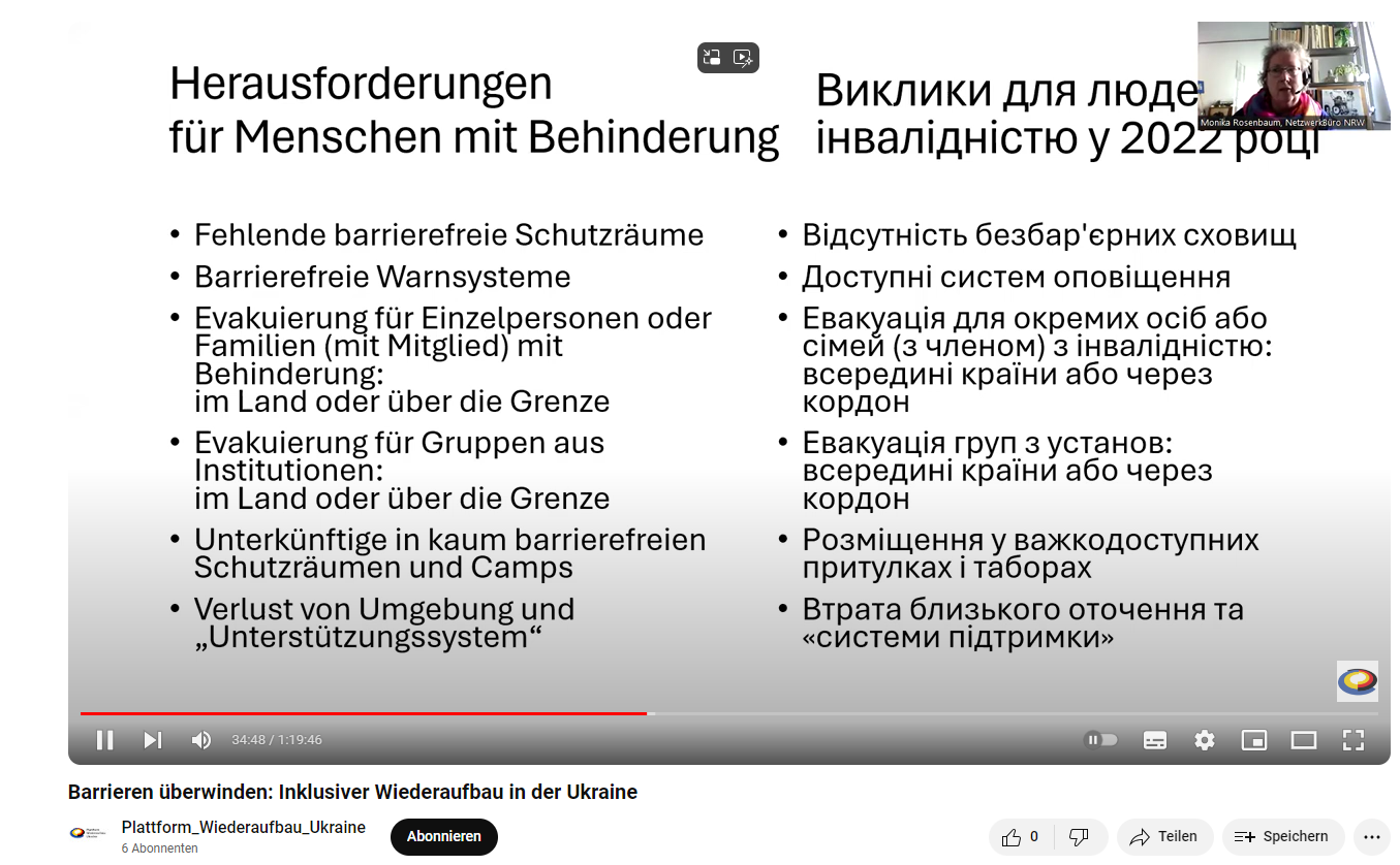Die Herausforderungen für Menschen mit Behinderung klar benennen