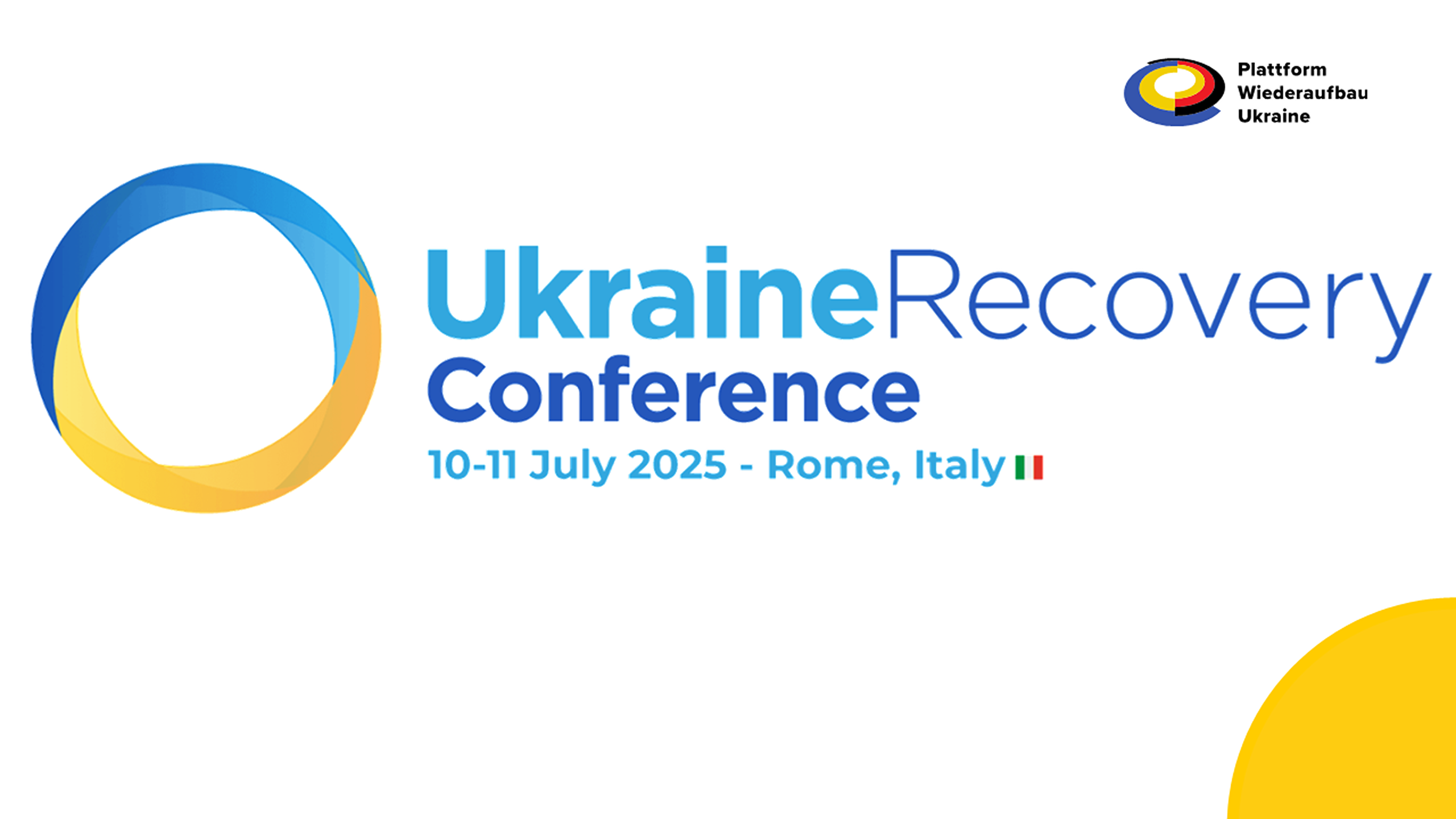 Der italienische Sonderbeauftragte für den Wiederaufbau der Ukraine wird einen Einblick in die URC2025 geben.