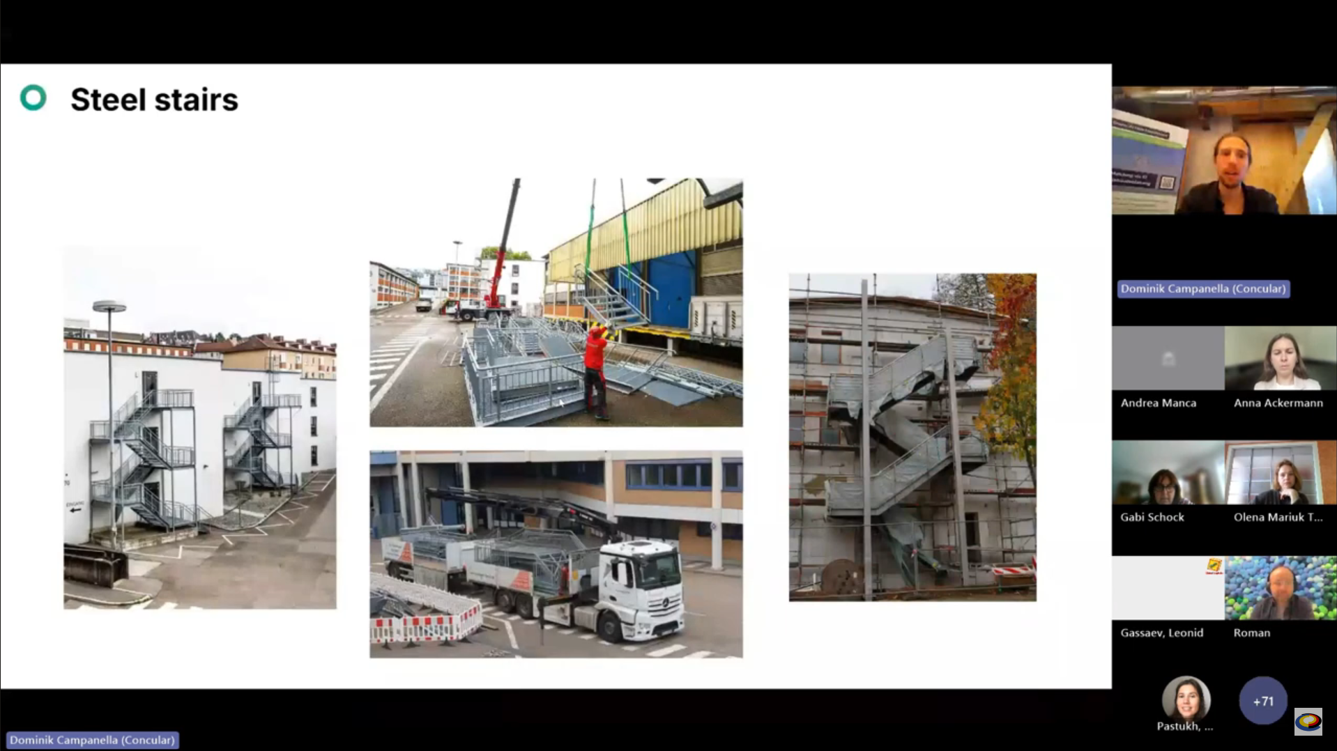 Eine intakte Stahltreppe woanders wieder aufzubauen, kann sich ökonomisch und ökologisch rechnen.