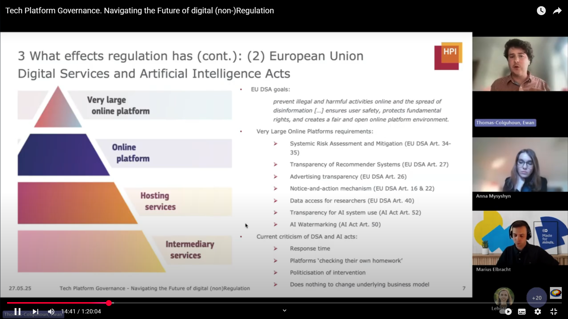 Ewan Thomas-Colquhoun geht auf den EU-weiten Digital Services Act (DSA) ein.