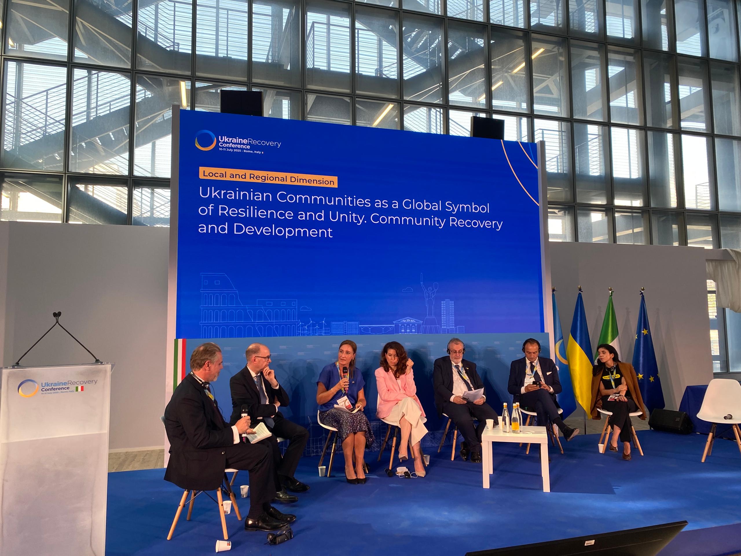 Am 10. und 11. Juli 2025 fand die vierte Ukraine Recovery Conference (URC) in Rom statt. 