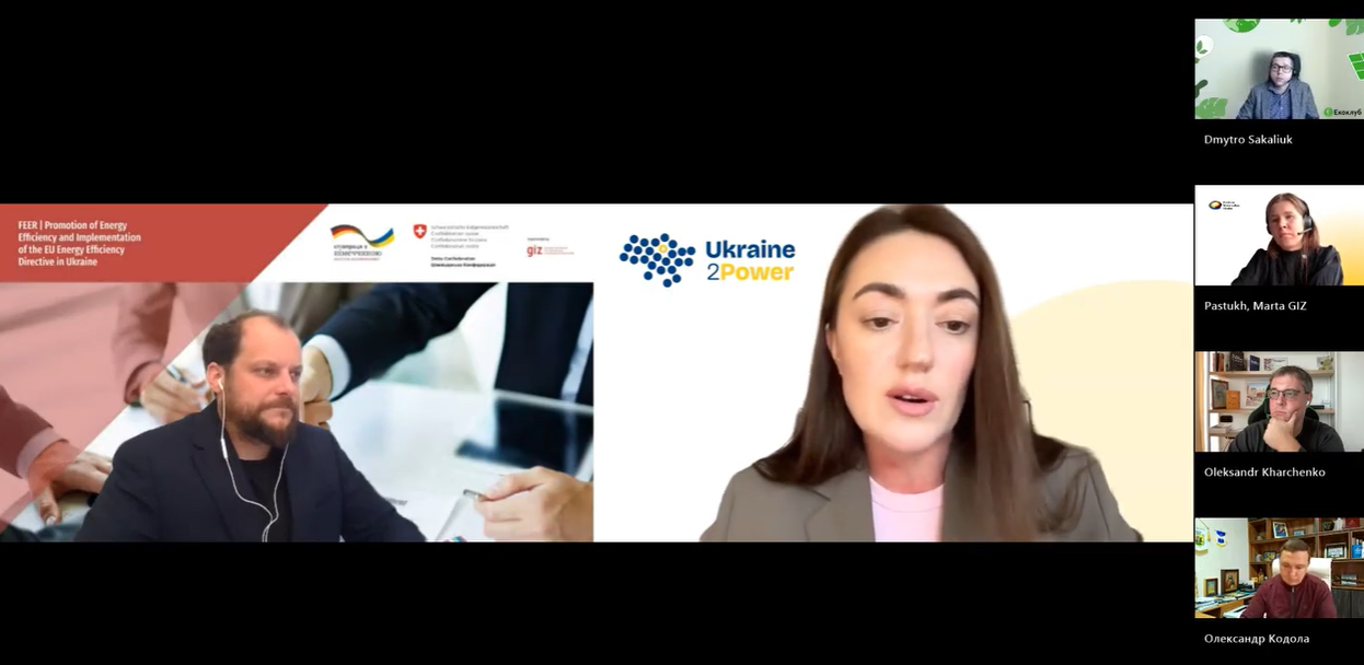 Standbild eines Videocalls mit Gregor Broemling und Nataliia Fiebrig