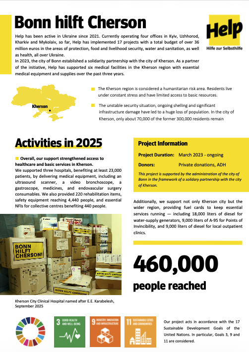 Factsheet Bonn hilft Cherson