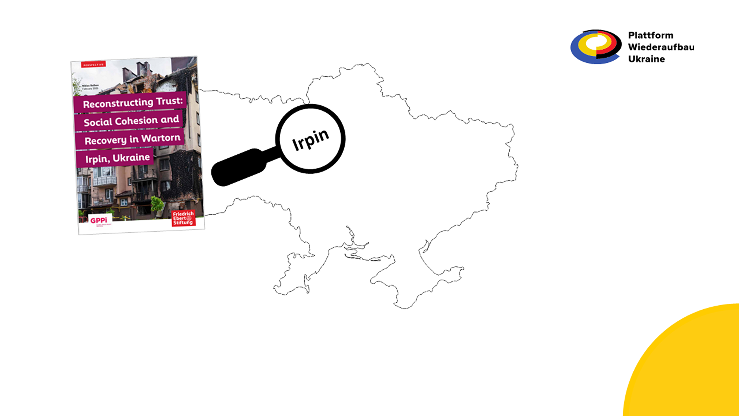 Eine rudimentäre Karte von der Ukraine