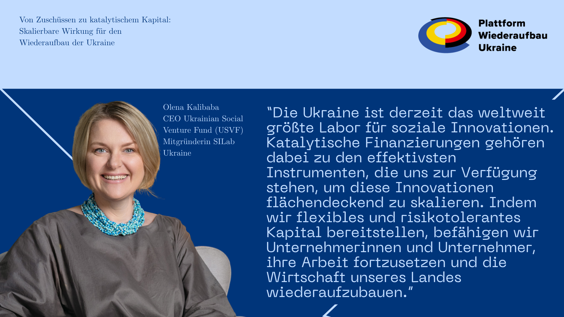 Grafik von einer Frau mit einem Zitat rechts daneben.